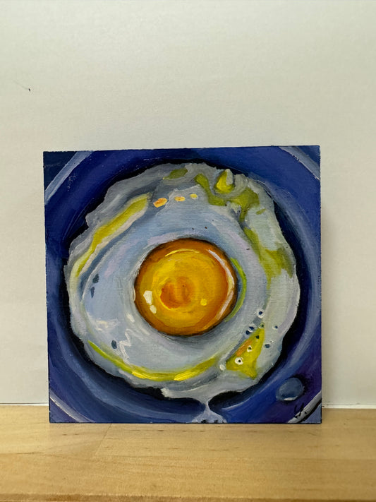 Fried egg painting