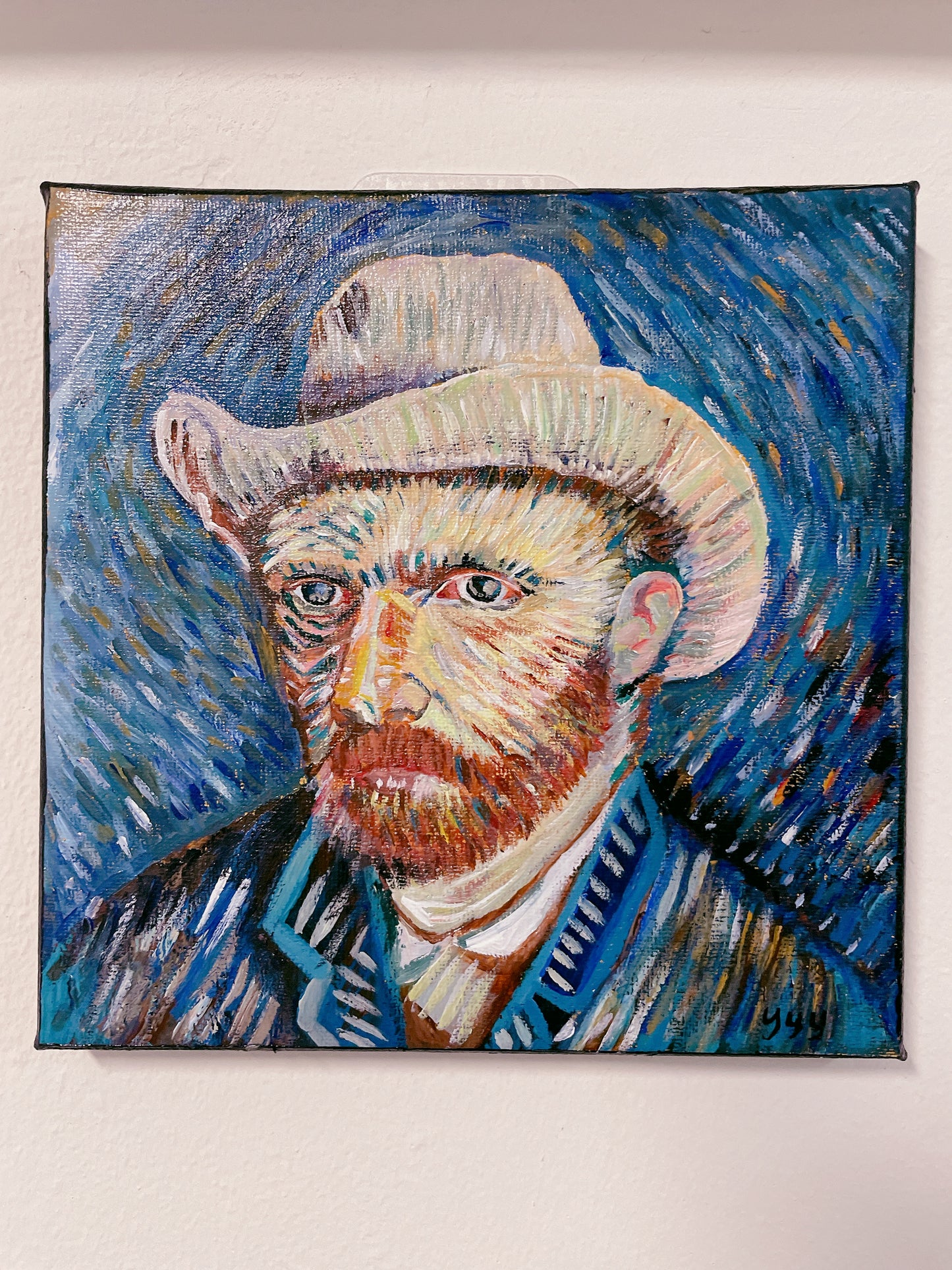 Vincent Van Gogh portrait acrylic painting